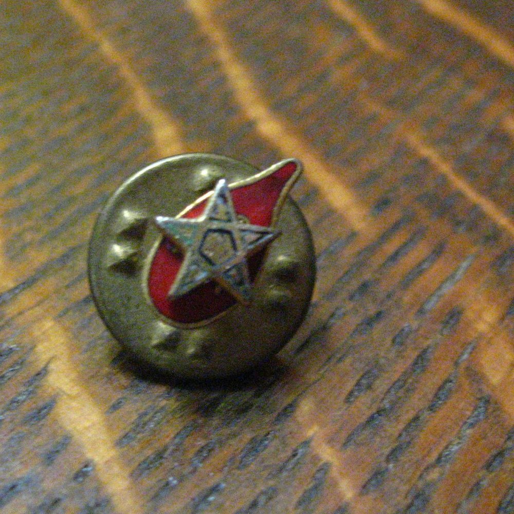 Order Of The Eastern Star Blood Drive Vintage Lapel Pin
